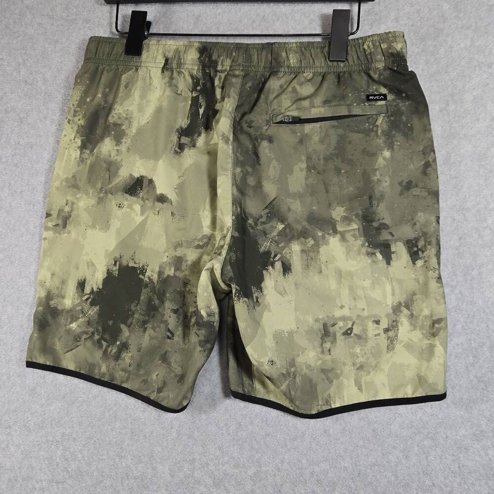 Rvca Running Shorts Medium 7" Drawstring Stretch … - image 5